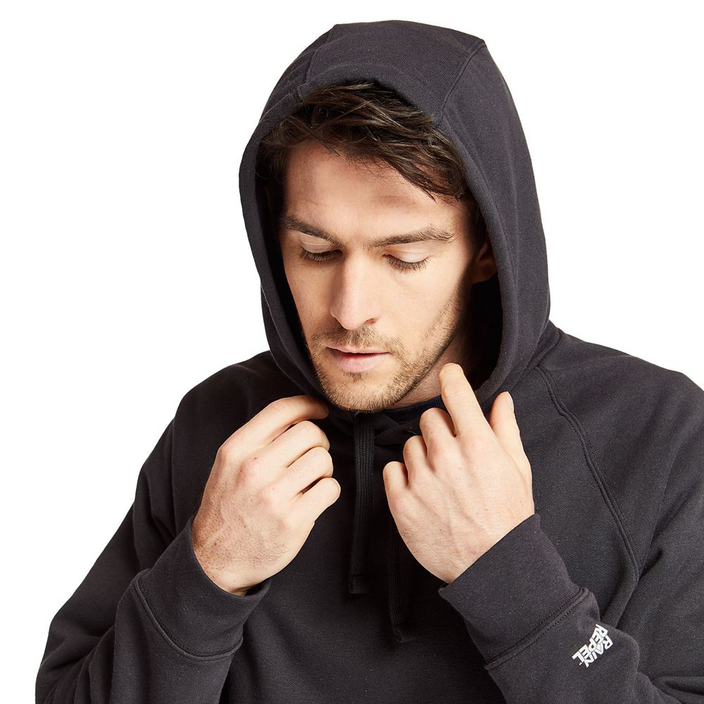 Timberland Mens Sweatshirts PRO® Big & Tall Hood Honcho Sport Hoodie - Black - India PZ6315984